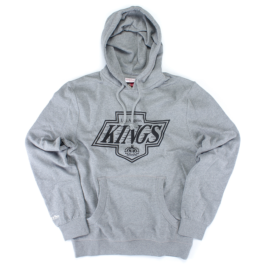 Толстовка Mitchell & Ness - Los Angeles Kings Team Logo Hoody (grey heather)