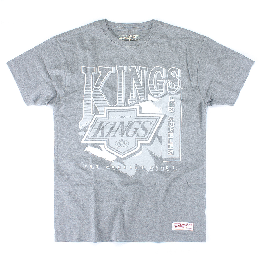 Футболка Mitchell & Ness - Los Angeles Kings Marquee Tee (grey heather)