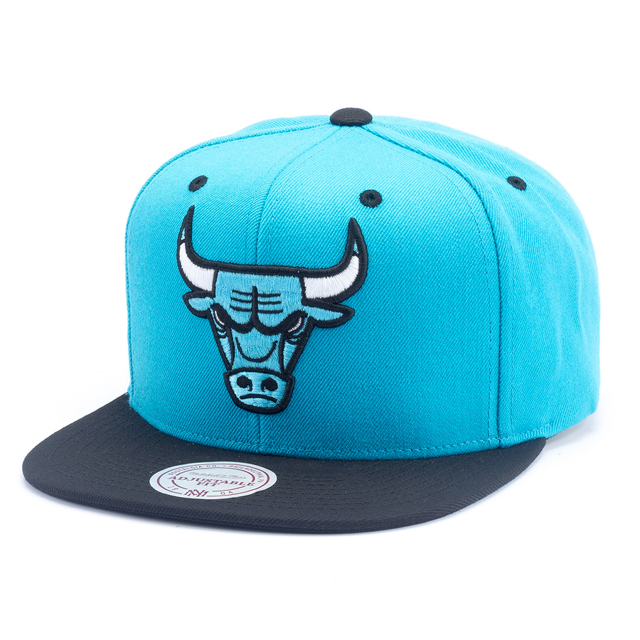 Бейсболка Mitchell & Ness - Chicago Bulls Gamma Blue Wool Logo 2 Tone Snapback