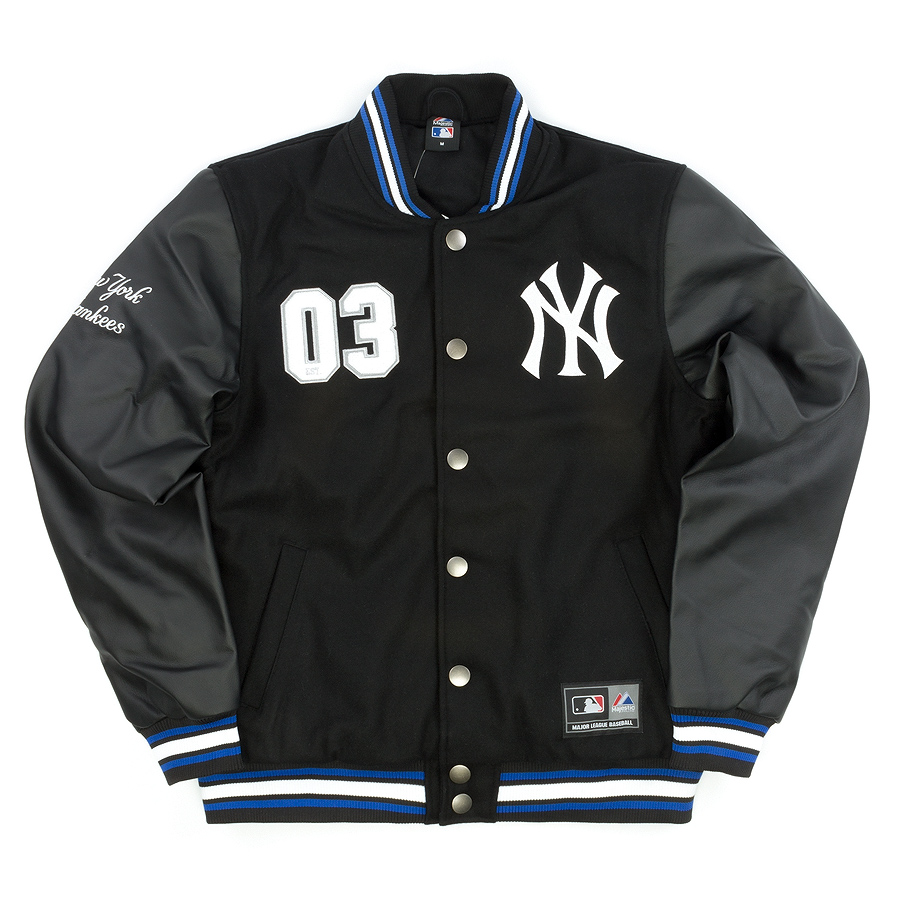 bunda Majestic Athletic Dean Letterman MLB New York Yankees - 025/Navy/True  Red - Snowboard shop, skateshop 