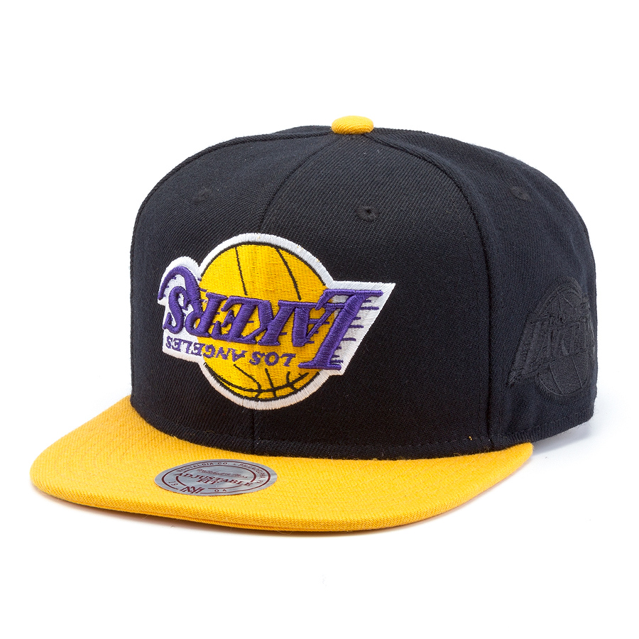 Бейсболка Mitchell & Ness - Los Angeles Lakers Upside Down Snapback (black)