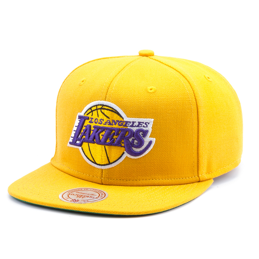 Бейсболка Mitchell & Ness - Los Angeles Lakers Wool Soild 2 Snapback