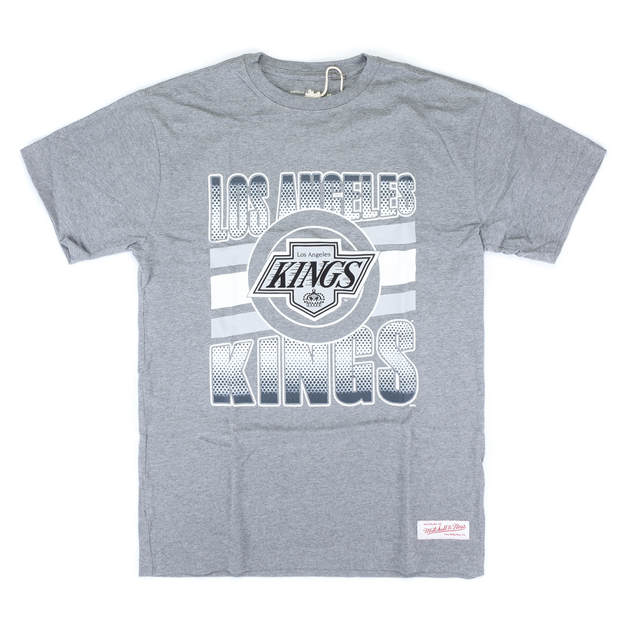 Футболка Mitchell & Ness - Los Angeles Kings Gradient Tee (grey heather)