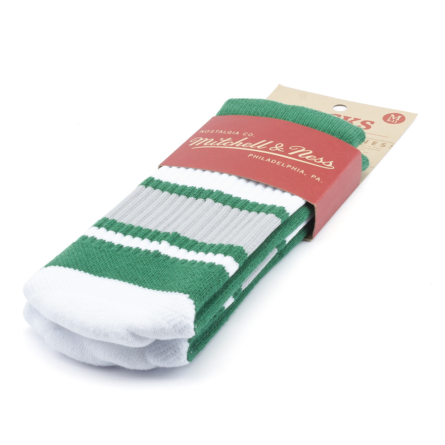 Носки Mitchell & Ness - M&N Tube Socks (kelly/white)