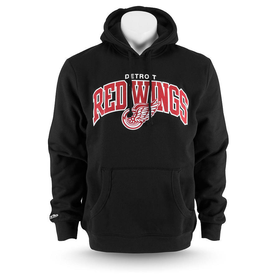 Толстовка Mitchell & Ness - Detroit Red Wings Team Arch Hoody (black)