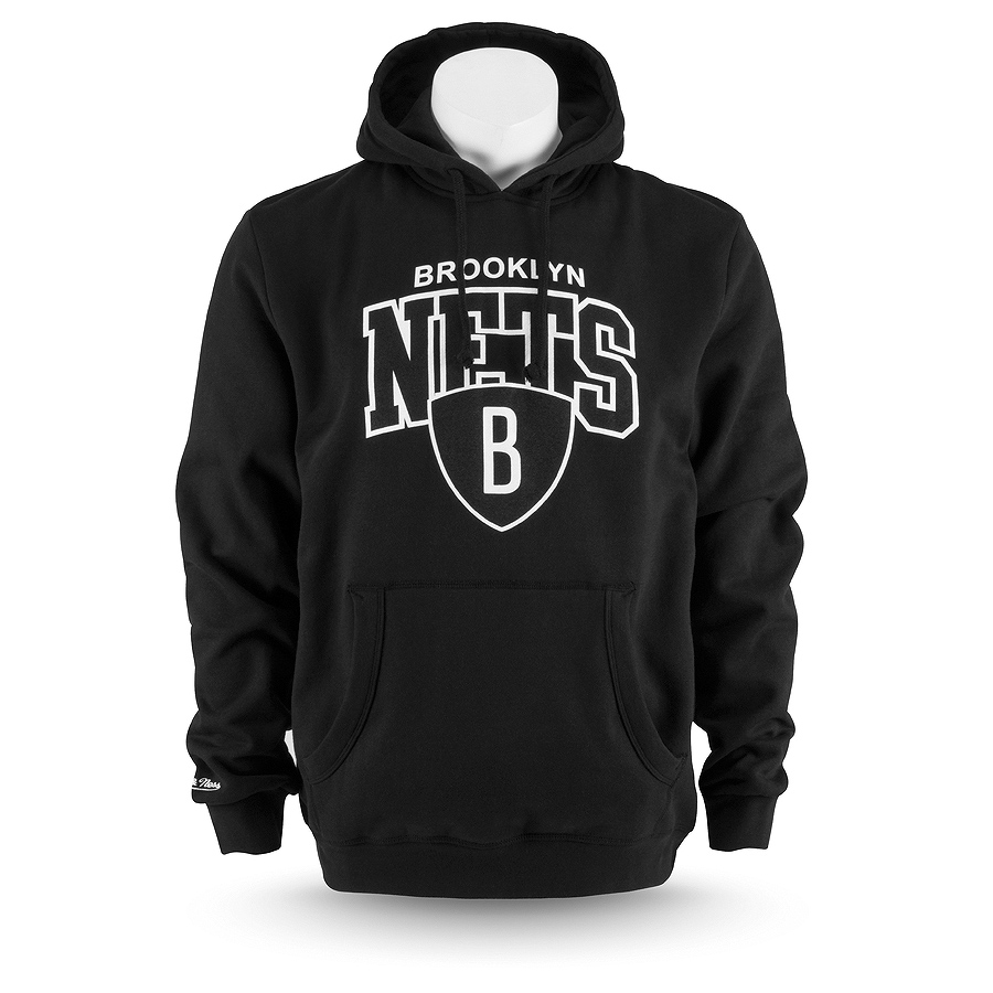 Толстовка Mitchell & Ness - Brooklyn Nets Team Arch Hoody (black)