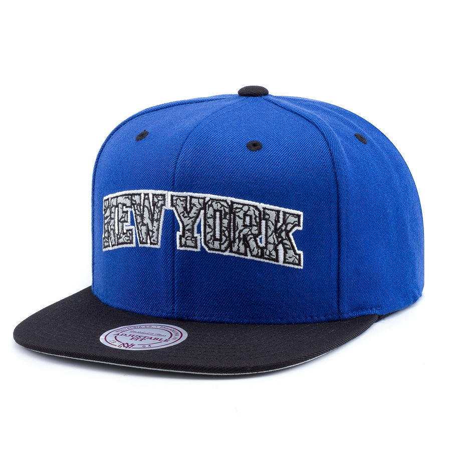 Бейсболка Mitchell & Ness - New York Knicks Sport Blue Team Wordmark Snapback