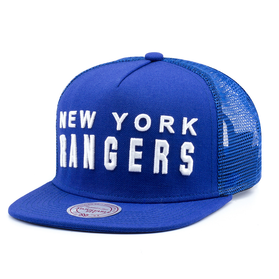 Бейсболка Mitchell & Ness - New York Rangers Court Trucker Snapback