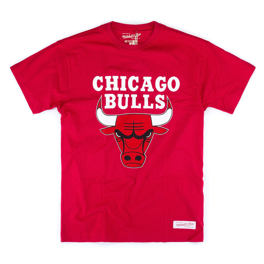 Футболка Mitchell & Ness - Chicago Bulls Team Logo Tee (red)