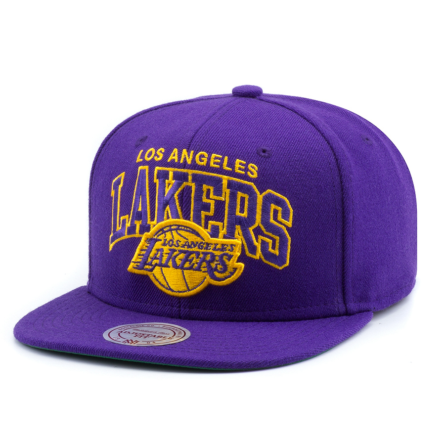 Бейсболка Mitchell & Ness - Los Angeles Lakers Onpoint Arch Snapback