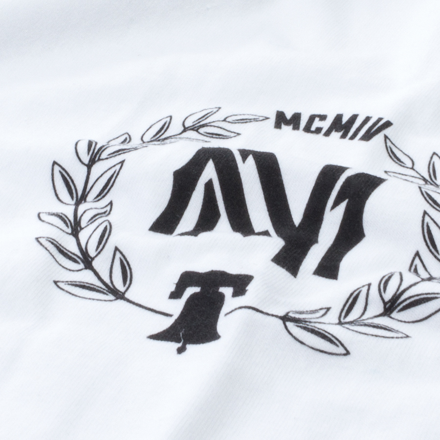 Футболка Mitchell & Ness - M&N Beveled Logo Tee (white/black)