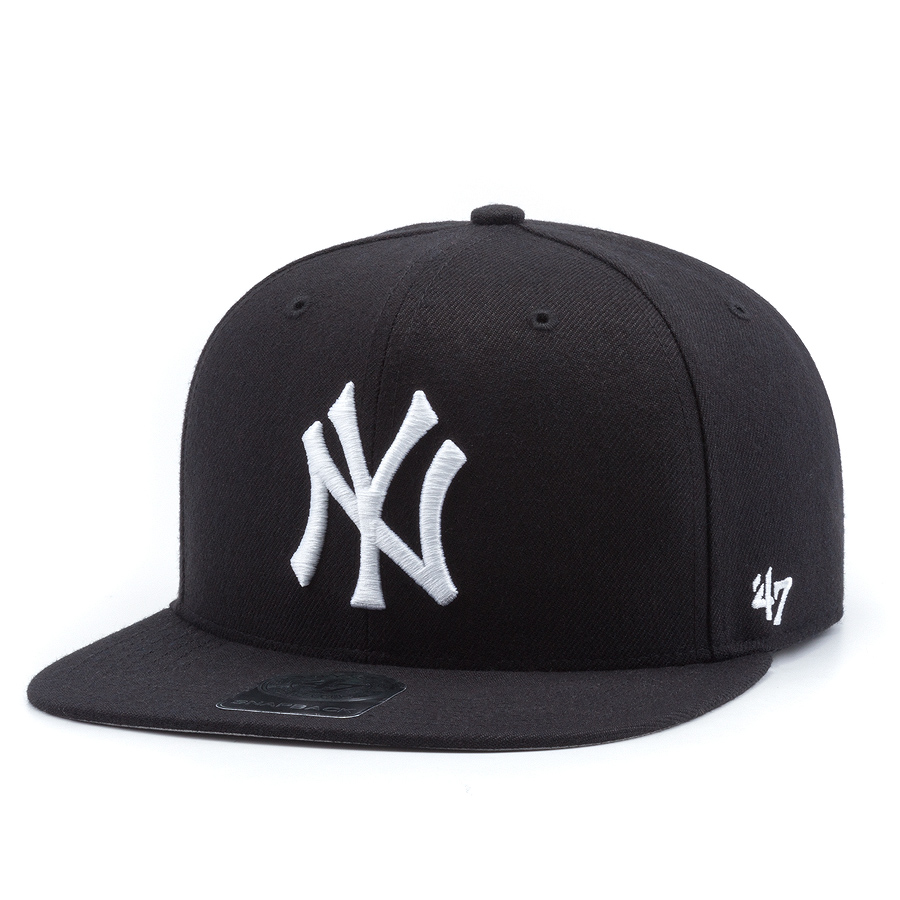 Бейсболка '47 Brand - New York Yankees No Shot Snapback (black/white)