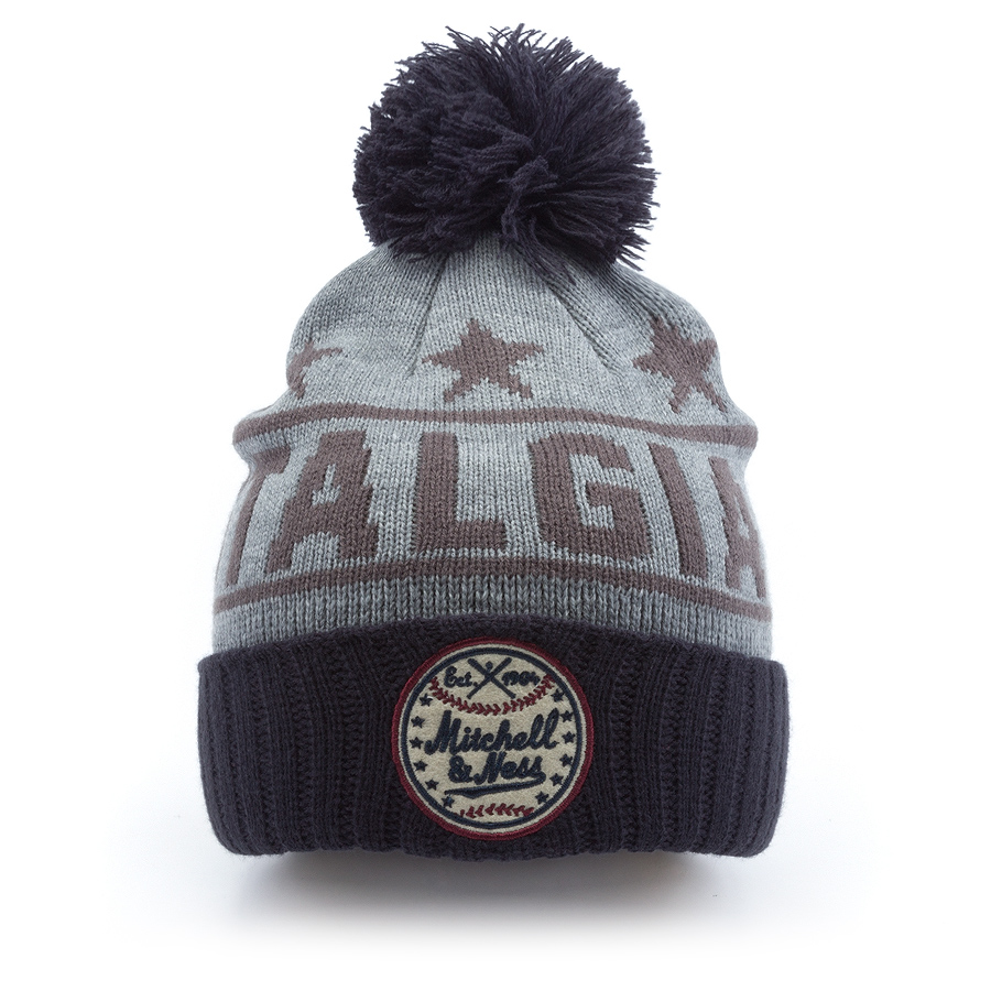 Шапка Mitchell & Ness - Rated Bobble Cuff Knit With Bobble