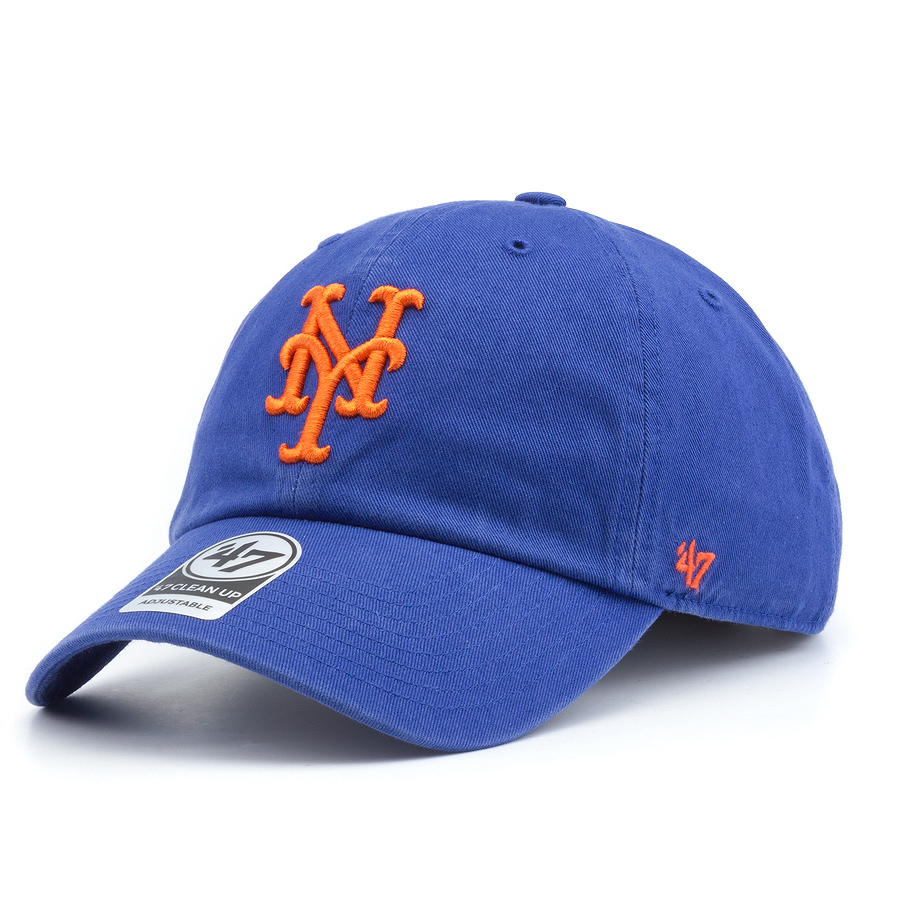 Бейсболка '47 Brand - New York Mets Clean Up