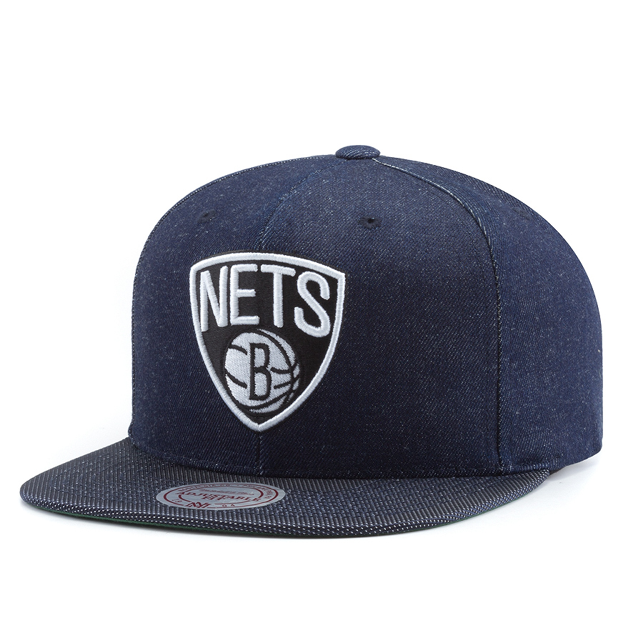 Бейсболка Mitchell & Ness - Brooklyn Nets Raw Denim 3T PU Snapback