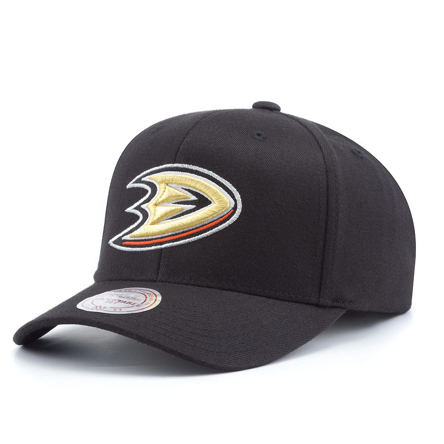 Бейсболка Mitchell & Ness - Anaheim Ducks Team Logo High Crown Flexfit 110 Snapback
