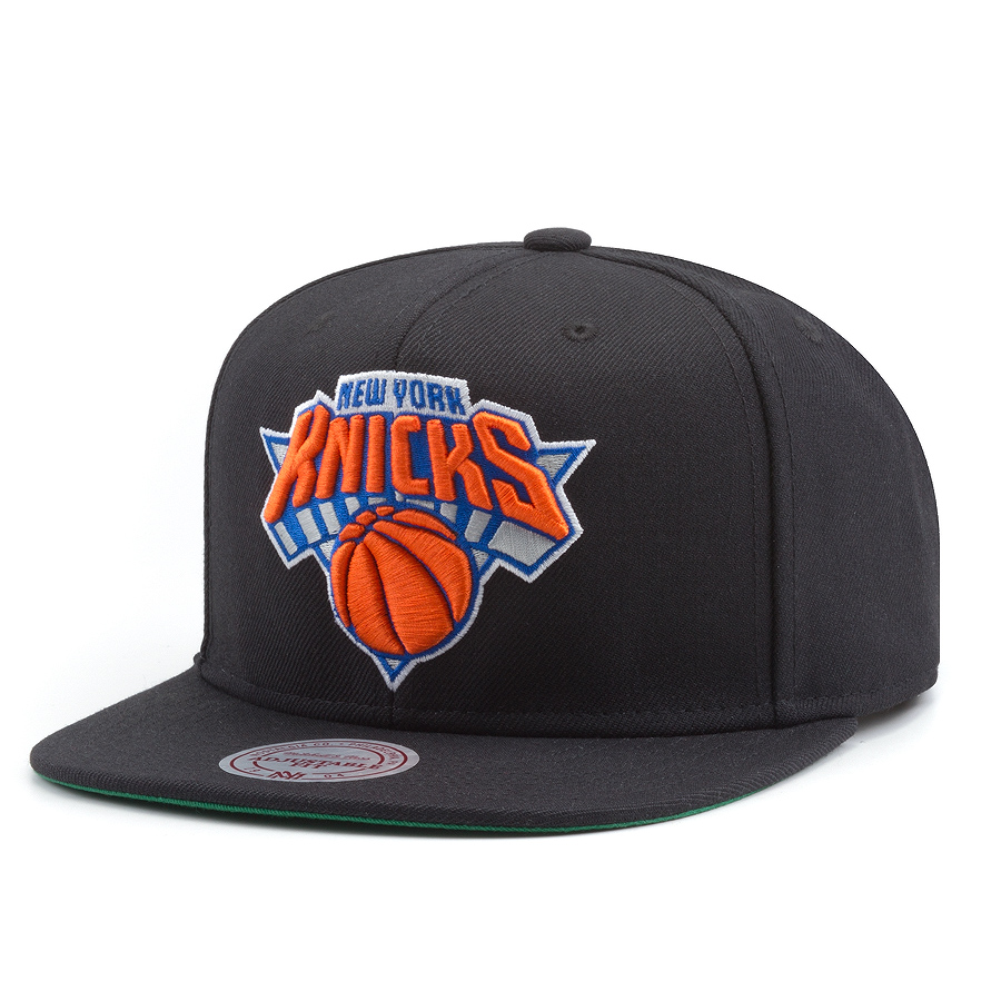 Бейсболка Mitchell & Ness - New York Knicks Wool Soild Snapback