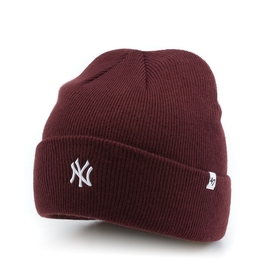 Шапка '47 Brand - New York Yankees Centerfield Cuff Knit (dark maroon)