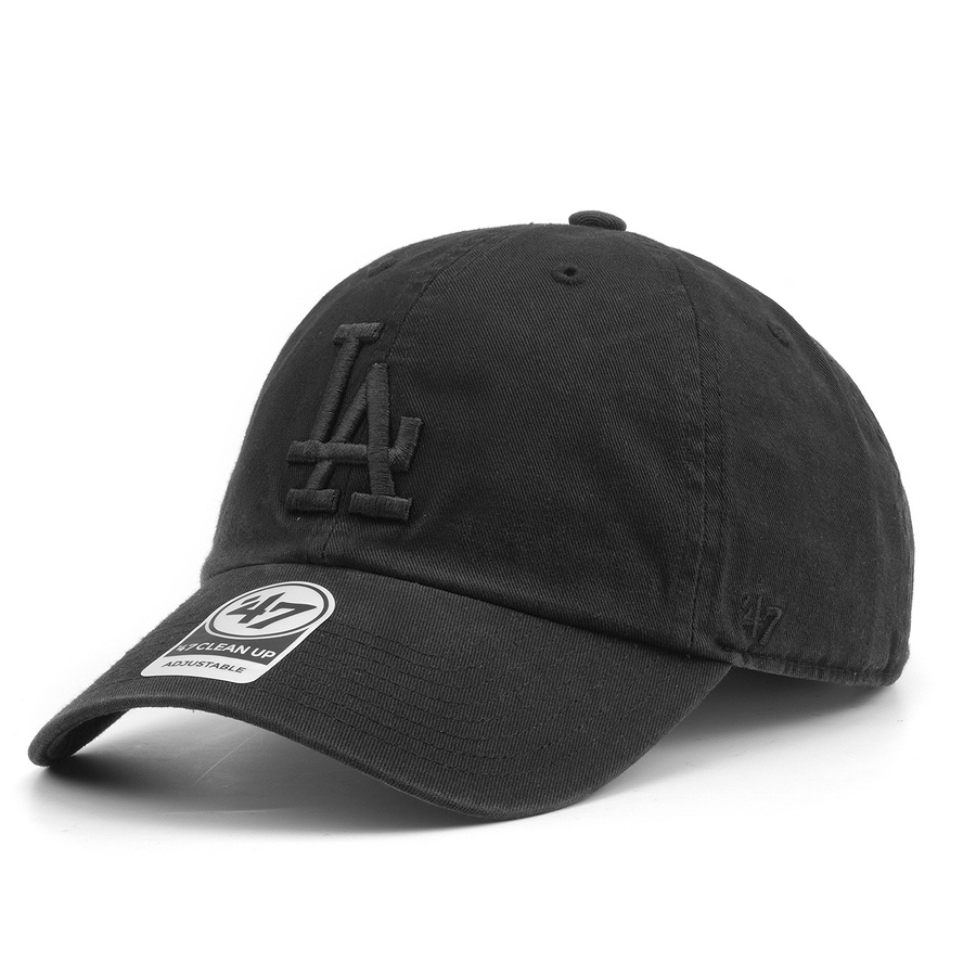 Бейсболка '47 Brand - Los Angeles Dodgers Clean Up All Black