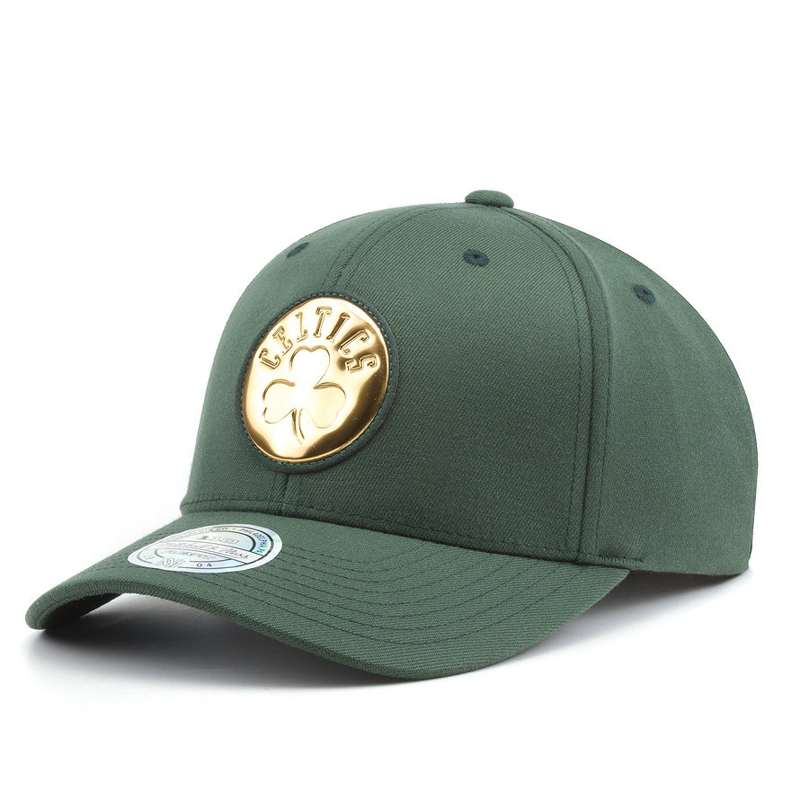 Бейсболка Mitchell & Ness - Boston Celtics Metallic Logo 110 Snapback