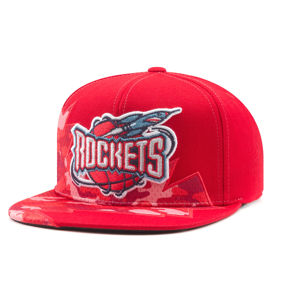 Бейсболка Mitchell & Ness - Houston Rockets Squadra Snapback