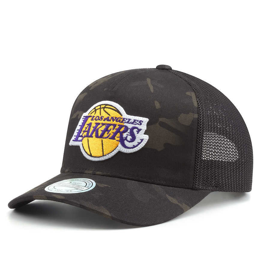 Бейсболка Mitchell & Ness - Los Angeles Lakers Multicam Snapback