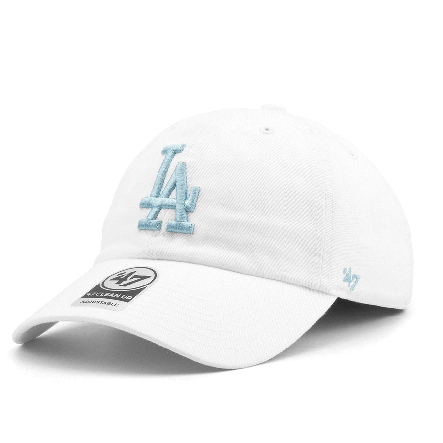 Бейсболка '47 Brand - Los Angeles Dodgers Clean Up (white)
