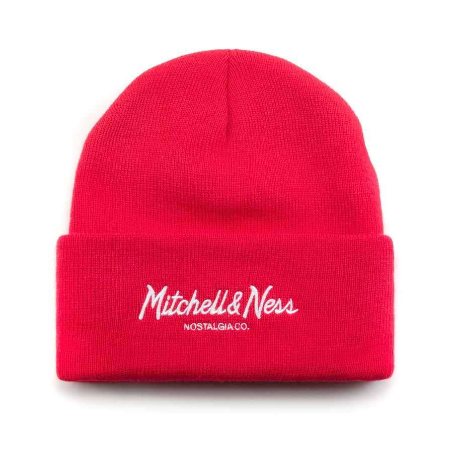 Шапка Mitchell & Ness - Pinscript Cuff Knit (red)
