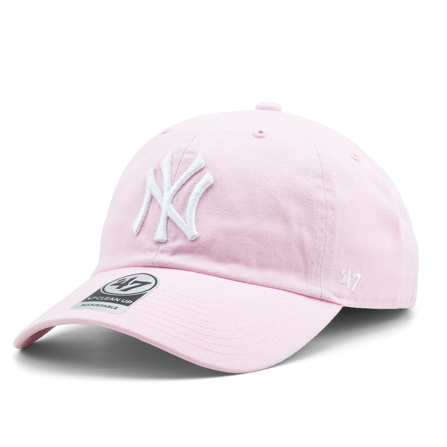 Бейсболка '47 Brand - New York Yankees Clean Up (Petal Pink)