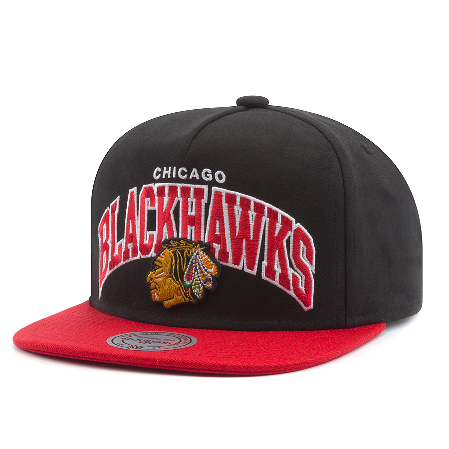Бейсболка Mitchell & Ness - Chicago Blackhawks Arch Nubuck Snapback