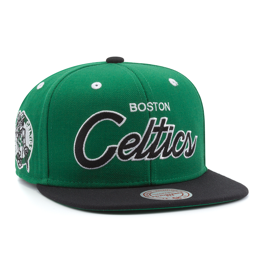 Бейсболка Mitchell & Ness - Boston Celtics 2 Tone Script Snapback