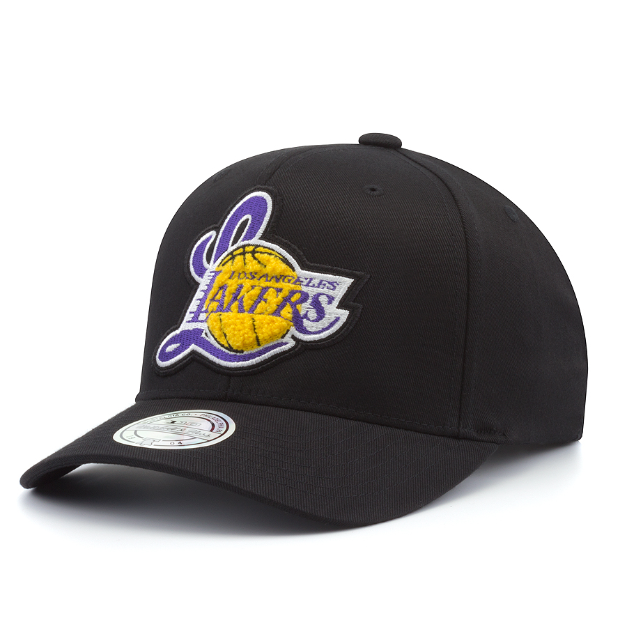 Бейсболка Mitchell & Ness - Los Angeles Lakers Letterman Flexfit 110 Snapback