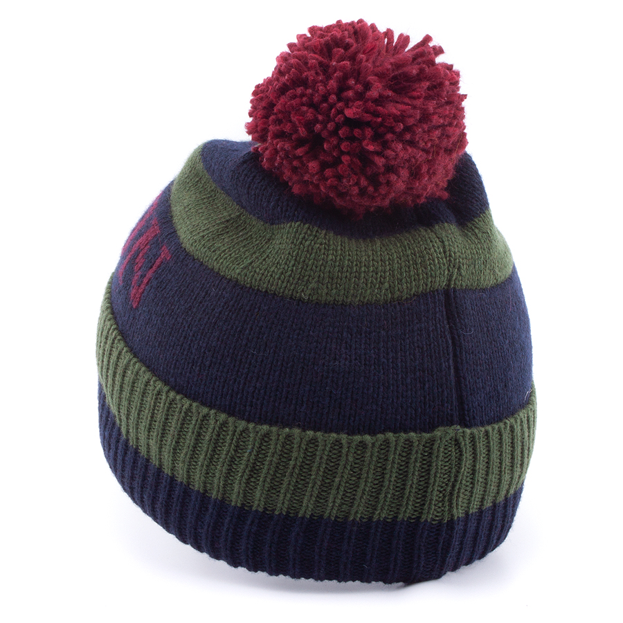 Шапка Stetson - Beanie Pompom (navy/green)