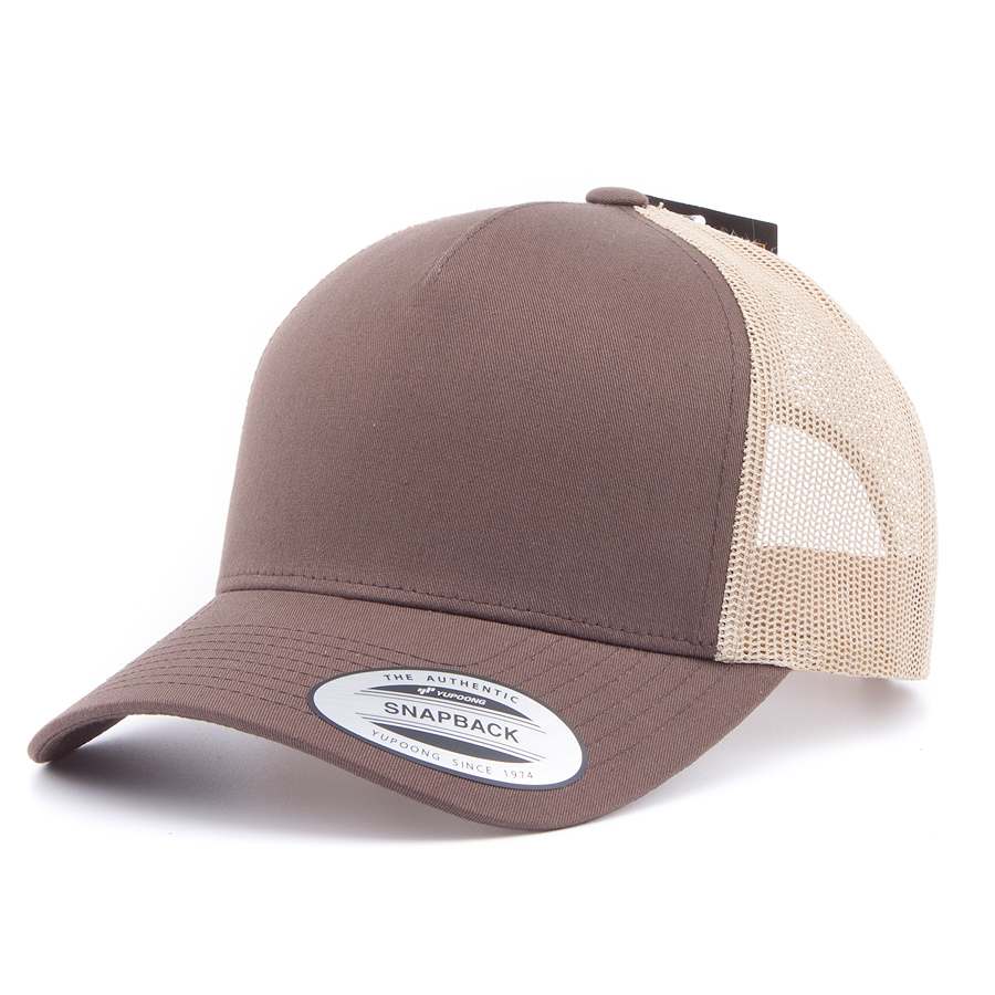 Бейсболка Flexfit - 6506T 5-Panel Retro Trucker 2-Tone (brown/khaki)