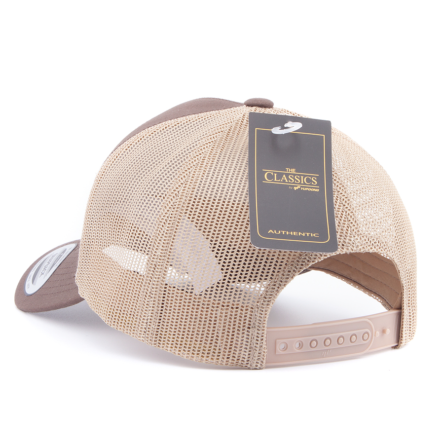 Бейсболка Flexfit - 6506T 5-Panel Retro Trucker 2-Tone (brown/khaki)