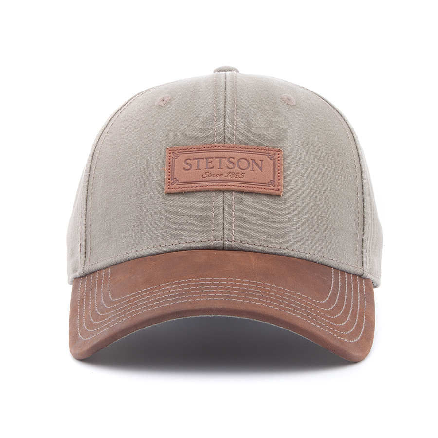 Бейсболка Stetson - Baseball Cap Cotton (olive/brown)