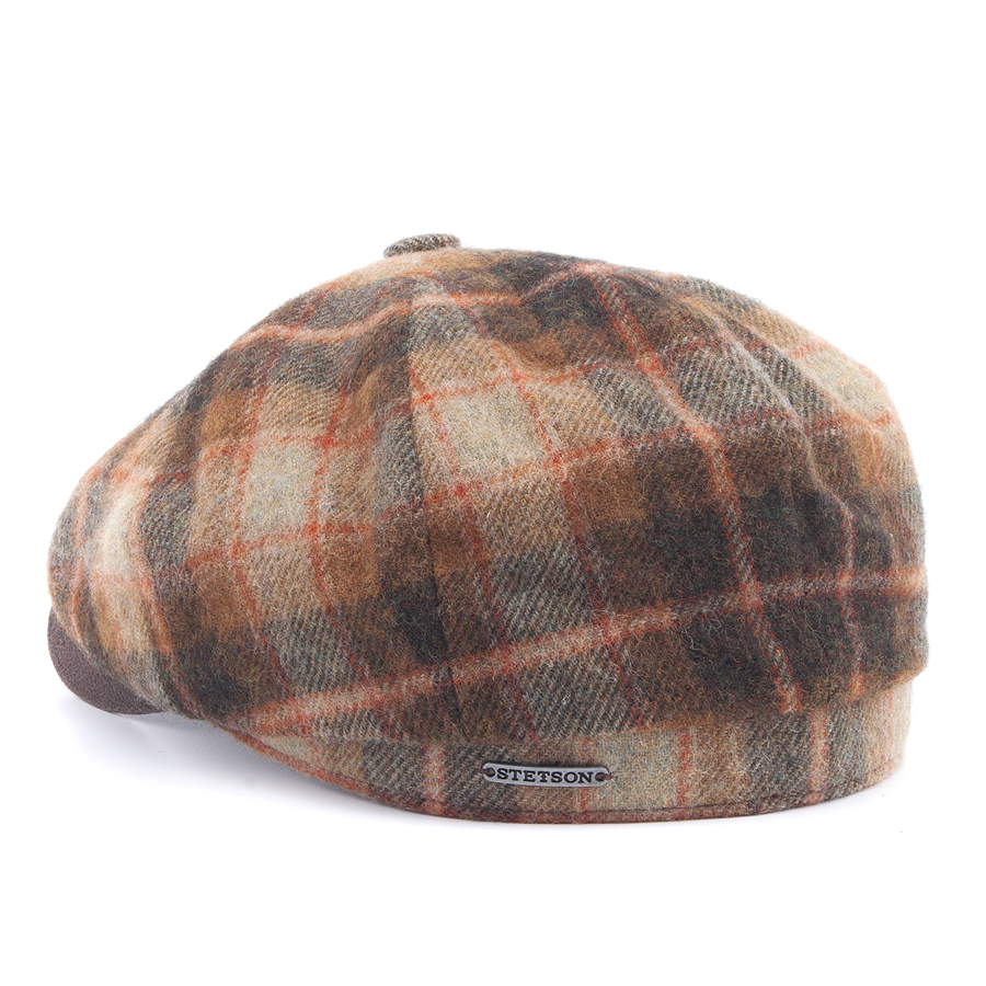 Кепка Stetson - Hatteras Lambswool Check (brown/biege)