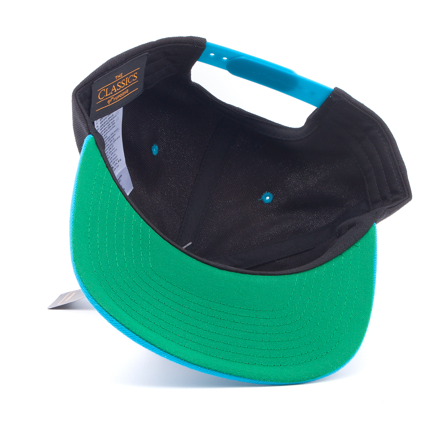 Бейсболка Flexfit - 6089MT Classic Snapback (black/teal)