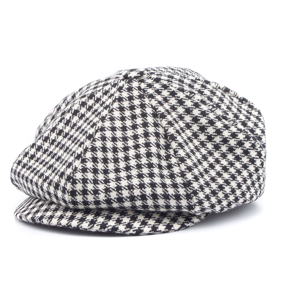 Кепка Laird Hatters - Houndstooth Big Baker Boy (black/white) Кепка Laird Hatters - Houndstooth Big Baker Boy (black/white)