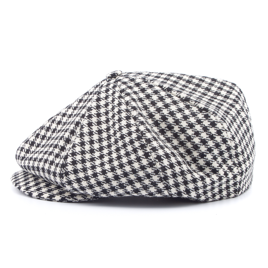 Кепка Laird Hatters - Houndstooth Big Baker Boy (black/white) Кепка Laird Hatters - Houndstooth Big Baker Boy (black/white)