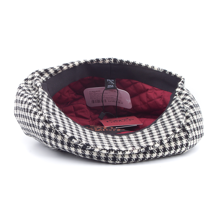Кепка Laird Hatters - Houndstooth Big Baker Boy (black/white) Кепка Laird Hatters - Houndstooth Big Baker Boy (black/white)