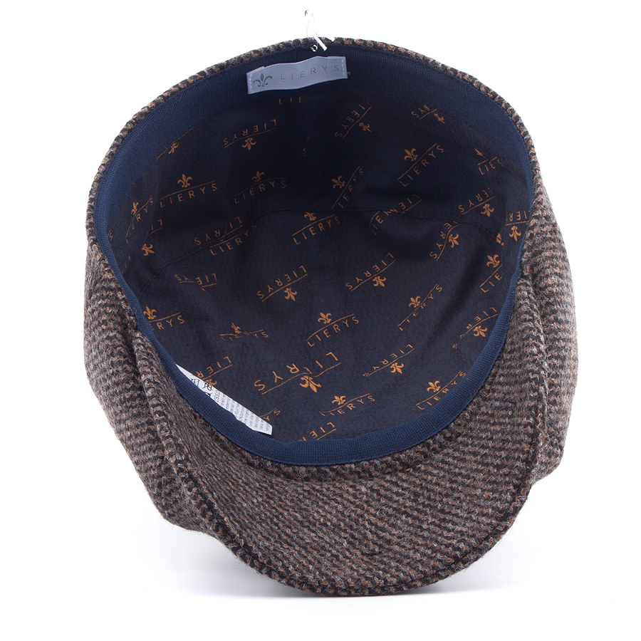 Кепка Lierys - 8-Panel Wool Flat Cap (brown/grey)