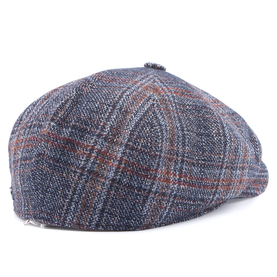 Кепка Lierys - 8-Panel Wool Linen Flat Cap (grey/brown)