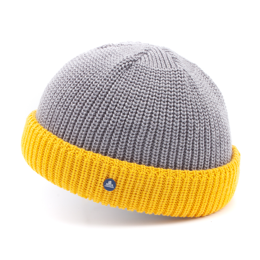 Шапка Hammaburg - Beanie 2 Color (grey/yellow)