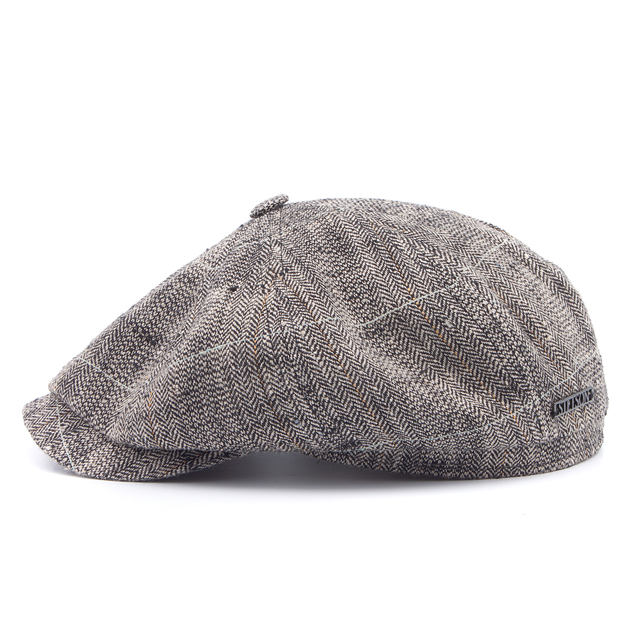 Кепка Stetson - Hatteras Silk/Linen Herringbone (grey)