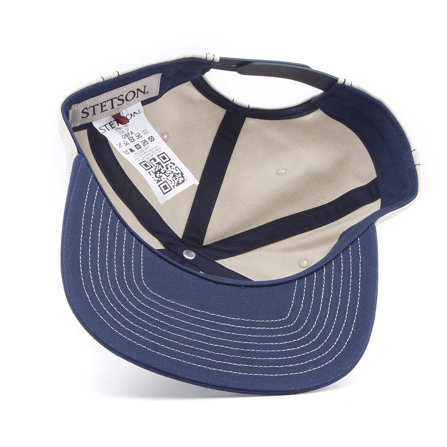 Бейсболка Stetson - Baseball Cap Cotton (cream/navy)