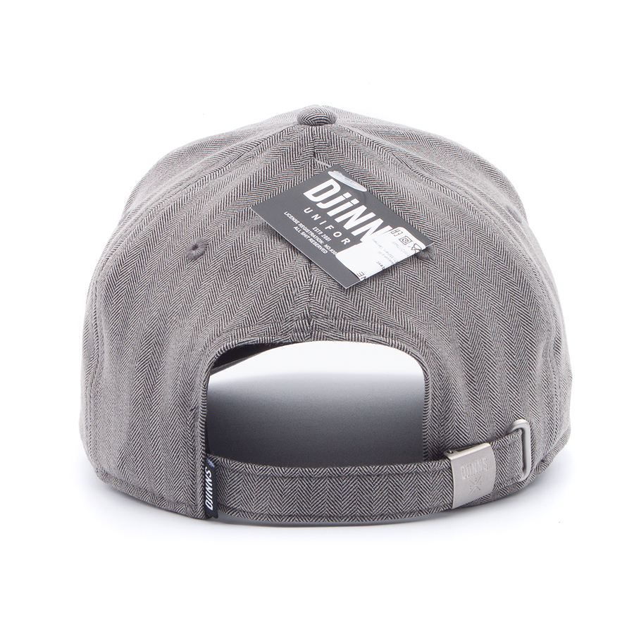 Бейсболка Djinns - 6P TrueFit Herringbone (grey)