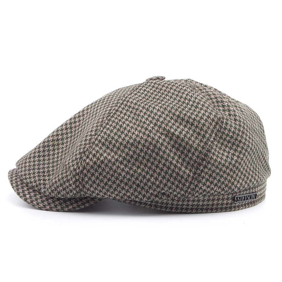 Кепка Stetson - 6-Panel Cap Silk Houndstooth (dark brown)