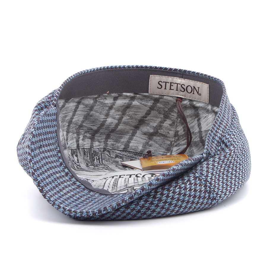 Кепка Stetson - 6-Panel Cap Silk Houndstooth (navy)