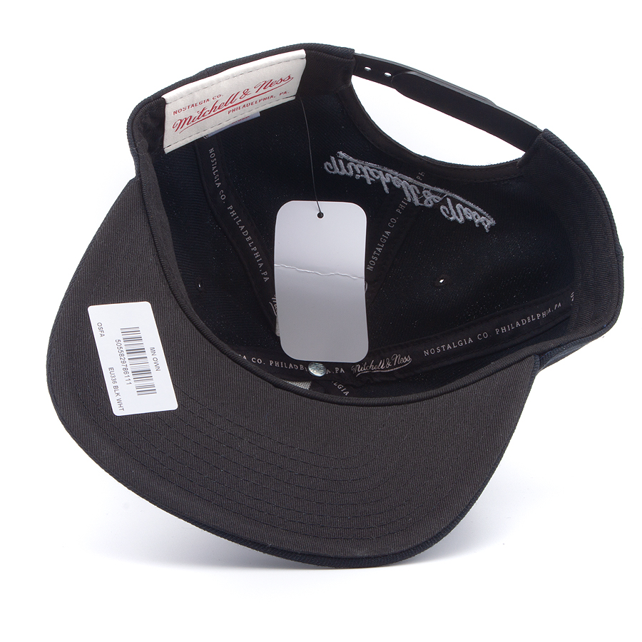 Бейсболка Mitchell & Ness - Pinscript Snapback (black/white)